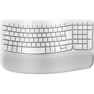 Logitech Wave Keys tastiera RF senza fili + Bluetooth QWERTY Italiano Bianco