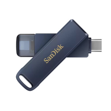 SanDisk iXpand unità flash USB 64 GB USB Type-C / Lightning 3.2 Gen 1 (3.1 Gen 1) Blu