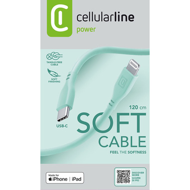 Cellularline Soft cable 120 cm - USB-C to Lightning