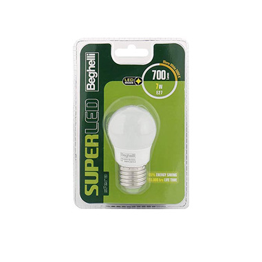 Beghelli 56896BL Lampadina a risparmio energetico Bianco caldo 3000 K 7 W E27 F