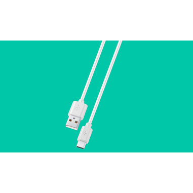 PLOOS - CABLE 100cm - USB-C Cavo USB-C per ricarica e trasferimento dati Bianco