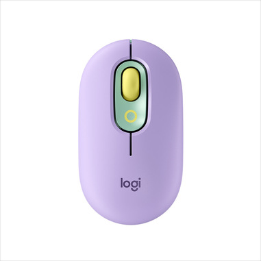 Logitech POP Mouse Wireless con Emoji personalizzabili, Tecnologia SilentTouch, Precisione e Velocità, Design Compatto, Bluetooth, USB, Multidispositivo, Compatibile OS - Daydream