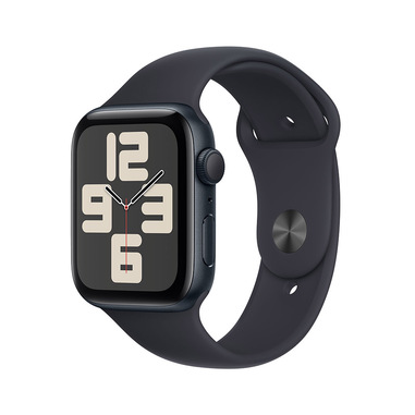 Apple Watch SE GPSCassa 44mm in Alluminio Mezzanotte con Cinturino Sport Mezzanotte - M/L