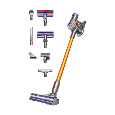 Dyson V8 Absolute Aspirapolvere a bastone 2 in 1 Batteria Secco Senza sacchetto Argento, Giallo