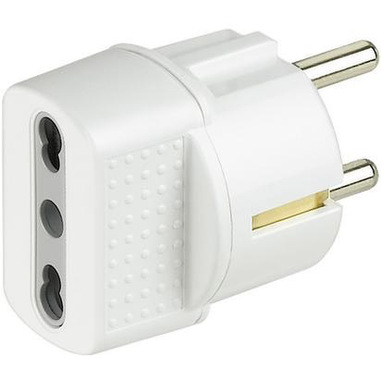 bticino S3625D adattatore per presa di corrente Tipo C (Europlug) Bianco