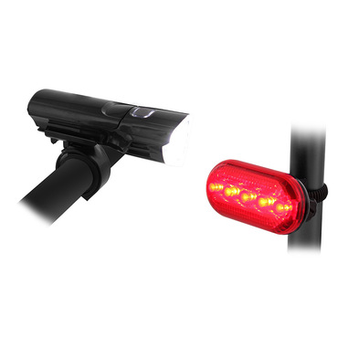 T'nB UMLED2 illuminazione bicicletta Illuminazione posteriore + Illuminazione anteriore (set) LED