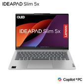 lenovo ideapad slim 5 qualcomm snapdragon x1p-42-100 computer portatile 35,6 cm (14") wuxga 16 gb lpddr5x-sdram 512 gb ssd wi-fi 7 (802.11be) windows 11 home grigio