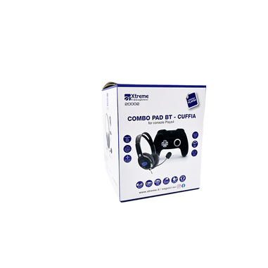 Xtreme 20002 periferica di gioco Nero, Argento Bluetooth Gamepad + cuffie Analogico/Digitale PlayStation 4