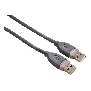 Hama Cavo USB A 2.0/USB A 2.0, 1,8 metri, grigio, 1 stella