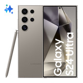 samsung galaxy s24 ultra smartphone ai, display 6.8'' qhd+ dynamic amoled 2x, fotocamera 200mp, ram 12gb, 512gb, 5.000 mah, titanium gray