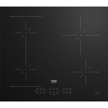 Beko HII64200SFMT Nero Da incasso 59 cm Piano cottura a induzione 4 Fornello(i)