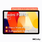 Xiaomi Redmi Pad SE Qualcomm Snapdragon 128 GB 27,9 cm (11