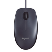 logitech m100 mouse usb con cavo, 3 pulsanti, tracciamento ottico 1000 dpi, ambidestro, compatibile con pc, mac, laptop