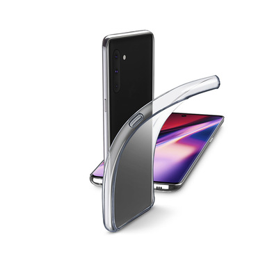 Cellularline Fine - Galaxy Note 10 Cover in gomma morbida ultra sottile e trasparente Trasparente