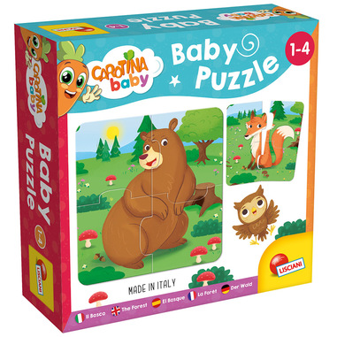 Liscianigiochi 80076 puzzle 4 pz Animali