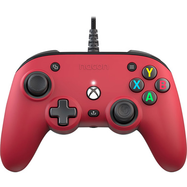 NACON Pro Compact Rosso USB Gamepad Analogico/Digitale Xbox Series S, Xbox Series X, PC, Xbox One