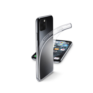 Cellularline Fine - iPhone 11 Pro Max Cover in gomma morbida ultra sottile e trasparente Trasparente