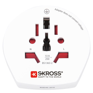 Skross 1500211-E adattatore per presa di corrente Tipo F Universale Bianco