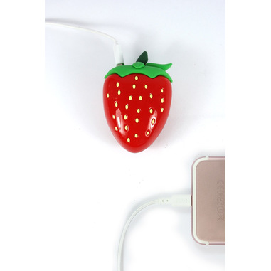 MojiPower Strawberry batteria portatile 2600 mAh Rosso