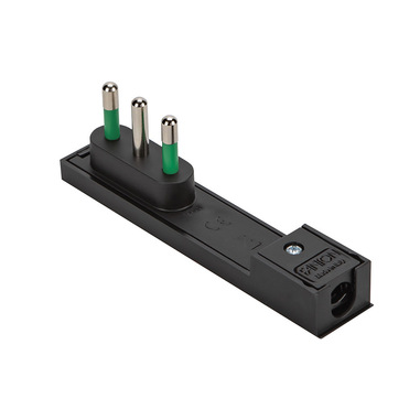 FANTON 80091 presa elettrica P17 Nero 2P+T