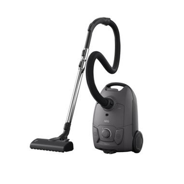 AEG Aspirapolvere con sacco serie 5000 AB51A3DG, Elevata filtrazione, Potente 650W, 78 dB, 3L Capacità Sacchetto, Aspirapolvere a traino, Grigio