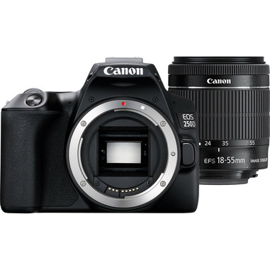 Canon EOS 250D+EF-S 18-55mm Kit fotocamere SLR 24,1 MP CMOS 6000 x 4000 Pixel Nero
