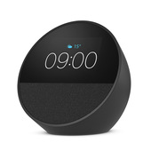 amazon nuovo echo spot (modello 2024) | sveglia intelligente con suono di qualità e alexa | nero