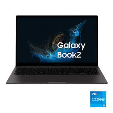 Samsung Galaxy Book2 Laptop, Processore Intel Core i5 di dodicesima generazione, 15.6 Pollici, Windows 11 Home, 8GB RAM, SSD 256GB, Colore Graphite