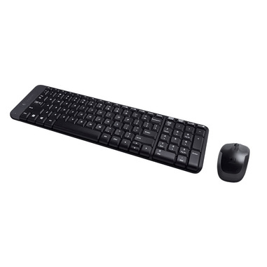 Logitech Wireless Combo MK220 tastiera Mouse incluso USB Belga Nero