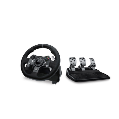 Logitech G G920 Driving Force Nero USB 2.0 Sterzo + Pedali Analogico/Digitale PC, Xbox One, Xbox Series S, Xbox Series X