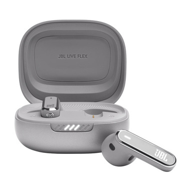 JBL LIVE FLEX Auricolare Wireless In-ear MUSICA Bluetooth Argento