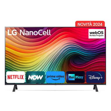 LG NanoCell 43'' Serie NANO82 43NANO82T6B, TV 4K, 3 HDMI, SMART TV 2024