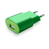 cellularline usb charger fast charge #stylecolor - universal caricabatterie da rete veloce 10w colorato verde