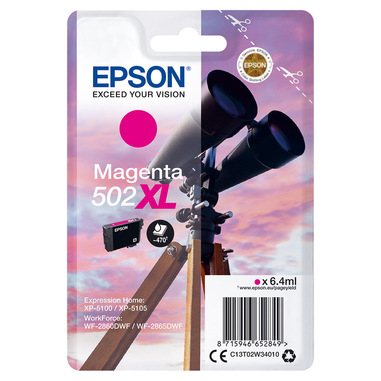 Epson Singlepack Magenta 502XL Ink