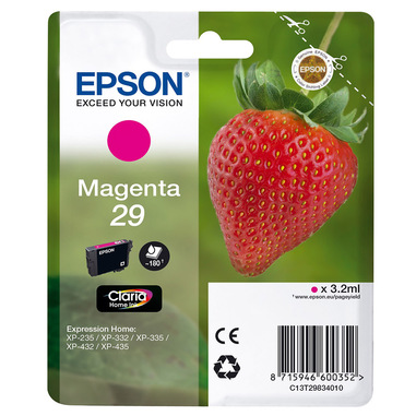 Epson Strawberry 29 M cartuccia d'inchiostro 1 pz Originale Resa standard Magenta