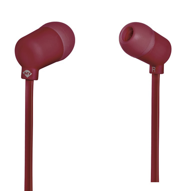 MySound Speak Fluo Auricolare In-Ear con Microfono e Tasto di Risposta, Bordeaux