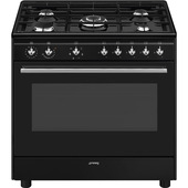 smeg concert cx91gmbl cucina cucina freestanding elettrico gas nero a