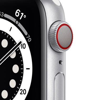 Apple Watch Serie 6 GPS + Cellular, 40mm in alluminio argento con cinturino  Sport Bianco | Smartwatch in offerta su Unieuro