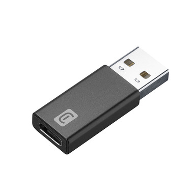 Cellularline Adattatore da USB a USB-C Converte la porta USB in USB-C Nero