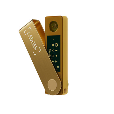 Ledger Nano X Portafoglio hardware con chiavetta USB Oro