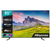 hisense tv led ultra hd 4k 85” 85a6dg smart tv, wifi, hdr dolby vision