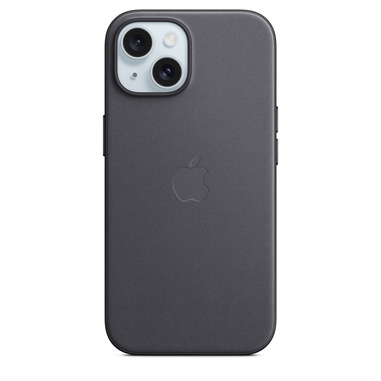 Apple Custodia MagSafe in tessuto Finewoven per iPhone 15 - Nero