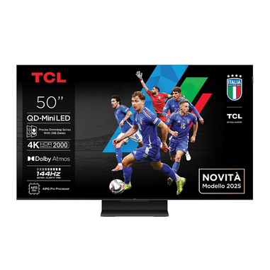 TCL Serie Smart TV QD-MiniLED 4K 50" 50C7K, 144Hz, Dolby Vision IQ & Atmos, Google TV