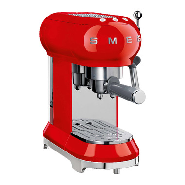 Smeg Macchina da Caffè Espresso Manuale 50's Style – Rosso LUCIDO – ECF01RDEU