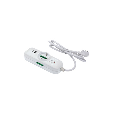 FANTON 474124 prolunghe e multiple 1,5 m 1 presa(e) AC Bianco