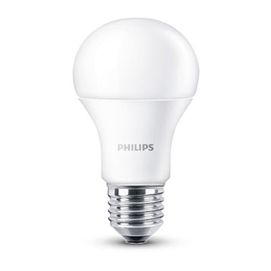 Philips Lampadina a luce bianca calda, 9W (60W) B22