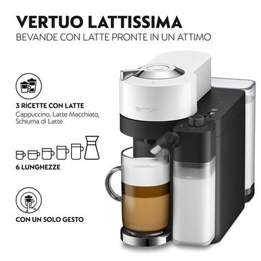 De’Longhi Lattissima One ENV300.W Automatica Macchina per caffè a capsule 1,8 L
