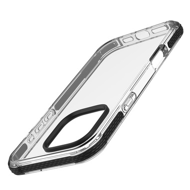 Cellularline Tetra Force Strong Guard - iPhone 16 Pro Custodia flessibile ultra-protettiva, anti-shock con tecnologia antibatterica Microban® integrata
