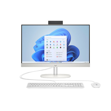 HP 24-cr0052nl AMD Ryzen™ 5 7520U 60,5 cm (23.8") 1920 x 1080 Pixel PC All-in-one 16 GB LPDDR5-SDRAM 512 GB SSD Windows 11 Home Wi-Fi 6 (802.11ax) Bianco