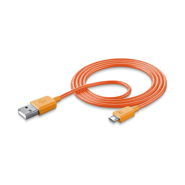 Cellularline Data Cable #Stylecolor - Micro USB Cavo per la ricarica e sincronizzazione dei dati colorato